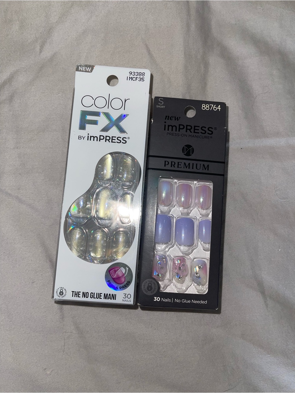 Impress nails NEW iridescent prism nails